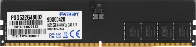 Память DDR5 32GB 4800MHz Patriot PSD532G48002 Signature RTL PC5-38400 CL40 DIMM 288-pin 1.1В dual rank Ret