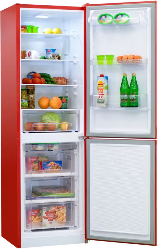 Холодильник Nordfrost NRB 162NF 832 красный (двухкамерный)