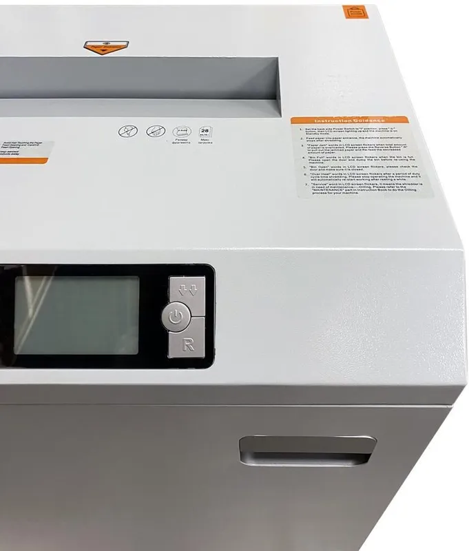 Шредер Office Kit S600 3,9 серый (секр.Р-2) ленты 40лист. 60лтр. скрепки скобы пл.карты CD