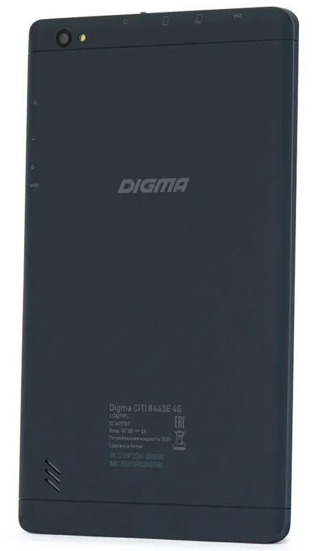 Планшет Digma CITI 8443E 4G T310 4C RAM4Gb ROM128Gb 8" IPS 1920x1200 3G 4G Android 11 серый 5Mpix 2Mpix BT GPS WiFi Touch microSD 128Gb 3500mAh