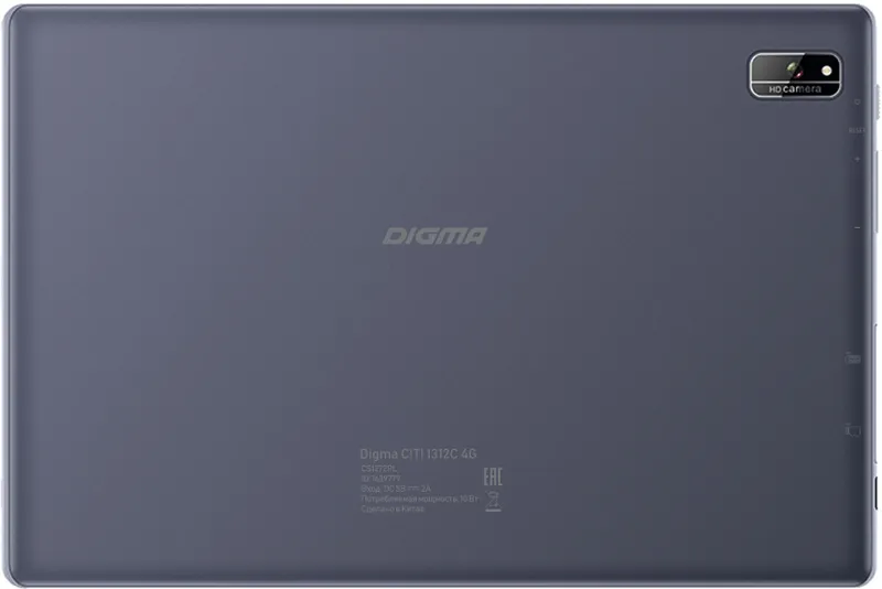 Планшет Digma CITI 1312C 4G T310 4C RAM3Gb ROM32Gb 10.1" IPS 1920x1200 3G 4G Android 11 серый 5Mpix 2Mpix BT GPS WiFi Touch microSDHC 128Gb 5000mAh