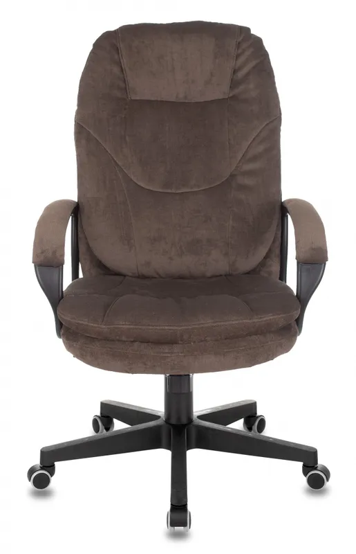 Кресло руководителя Бюрократ CH-868N Fabric коричневый Light-10 крестов. пластик