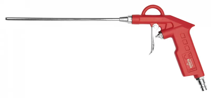 Пистолет продувочный Elitech 0704.010400 200л/мин соп.:3.8мм красный