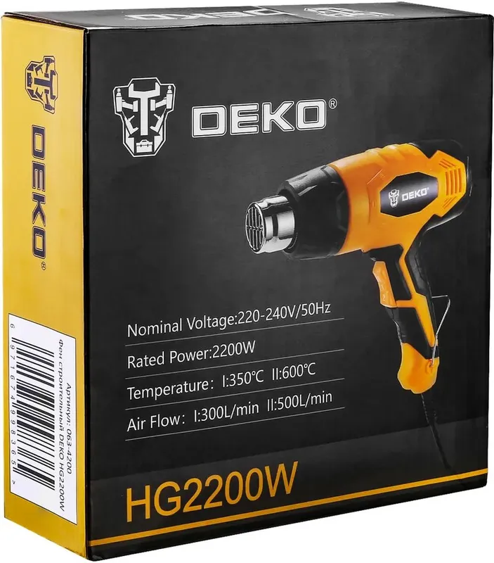 Технический фен Deko HG2200W 2200Вт темп.350/600С