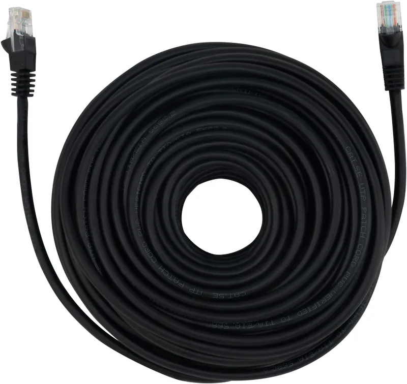 Патч-корд Buro UTP 4 пары cat.5E CCA molded 30м черный RJ-45 (m)-RJ-45 (m)
