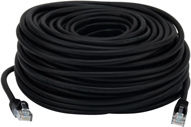 Патч-корд Buro UTP 4 пары cat.5E CCA molded 30м черный RJ-45 (m)-RJ-45 (m)