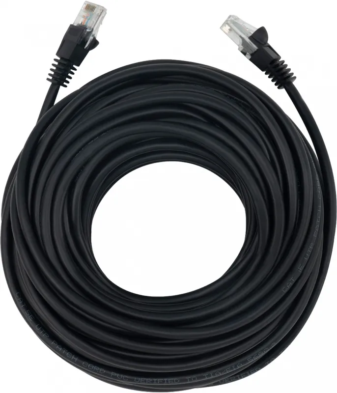 Патч-корд Buro UTP 4 пары cat.5E CCA molded 20м черный RJ-45 (m)-RJ-45 (m)