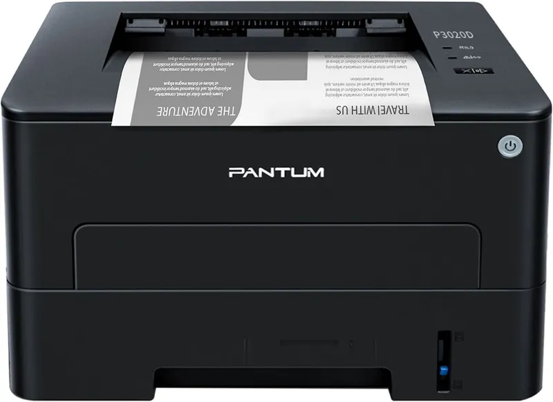 Принтер - лазерный Pantum P3020D, Printer, Mono laser, А4, 30 ppm (max 60000 p/mon), 500 MHz, 1200x1200 dpi, 32 MB RAM, Duplex, paper tray 250 pages, USB, start. cartridge 1000 pages (black)