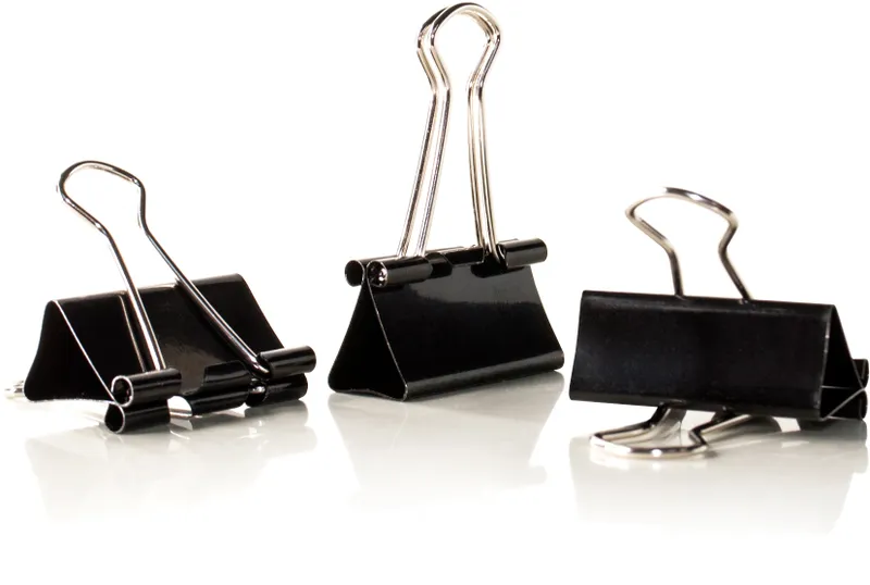 Зажимы Buro сталь 32мм черный (упак.:10шт) пакет