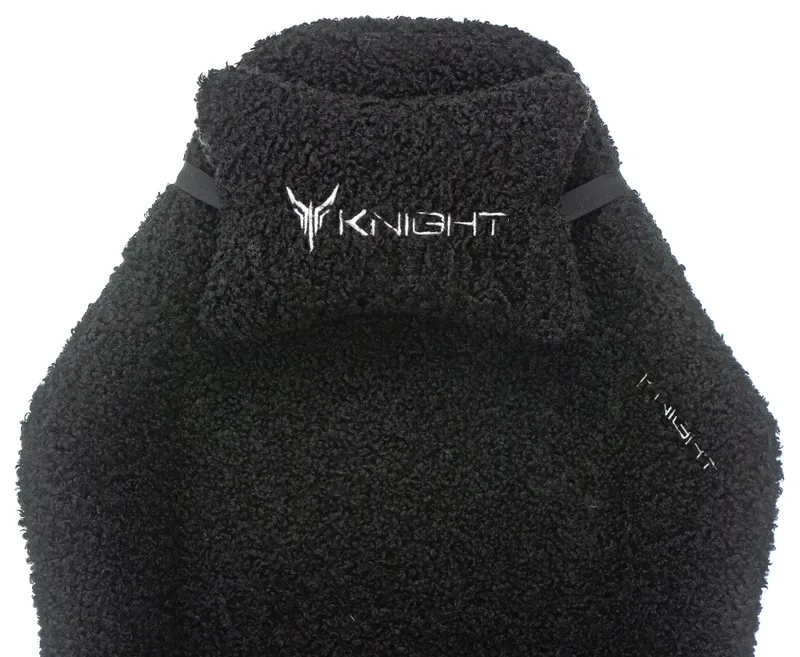 Кресло игровое Knight T1 черный экомех с подголов. крестов. металл