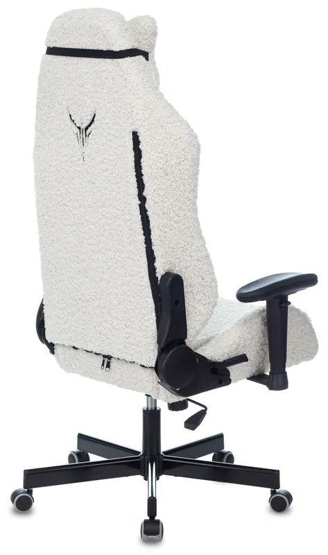 Кресло игровое Knight T1 молочный экомех с подголов. крестов. металл