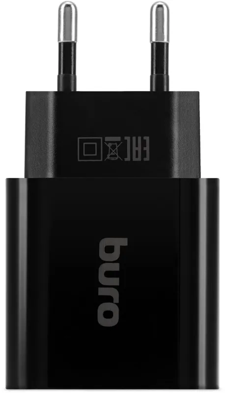 Сетевое зар./устр. Buro BUWD1 18W 3A (PD+QC) USB-C/USB-A универсальное черный (BUWD18P110BK)