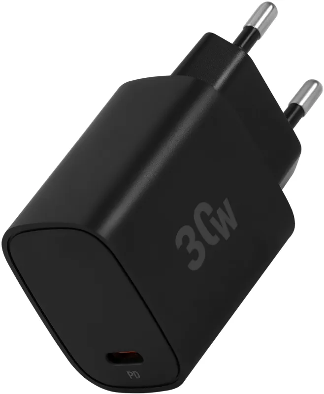 Сетевое зар./устр. Digma DGW3C 30W 3A (PD) USB-C универсальное черный (DGW3C0F010BK)