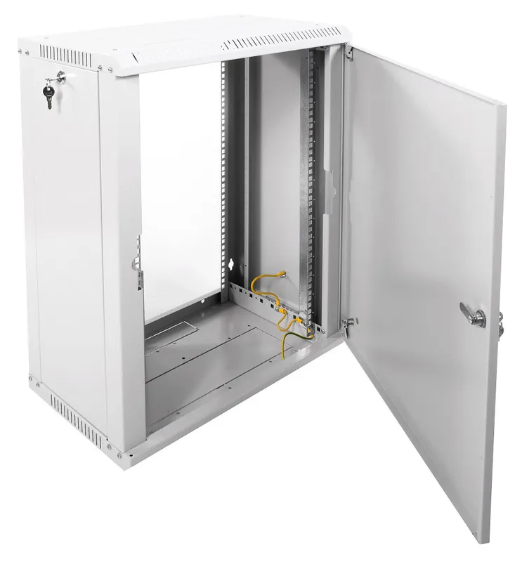 Шкаф коммутационный ЦМО ШРН-ЭКОНОМ (ШРН-Э-15.500.1) настенный 15U 600x520мм пер.дв.металл задн.дв.стал.лист направл.под закл.гайки 75кг серый 470мм 22.68кг 180град. 742мм IP20 сталь