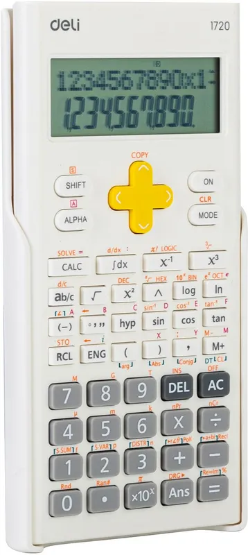 Калькулятор научный Deli E1720-white белый 10+2-разр.