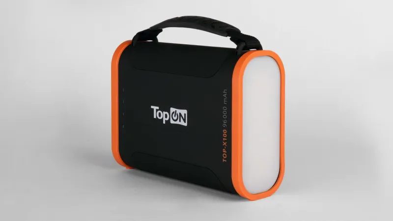 Мобильный аккумулятор TopON TOP-X100 96000mAh 184W 3A черный/оранжевый (102705)