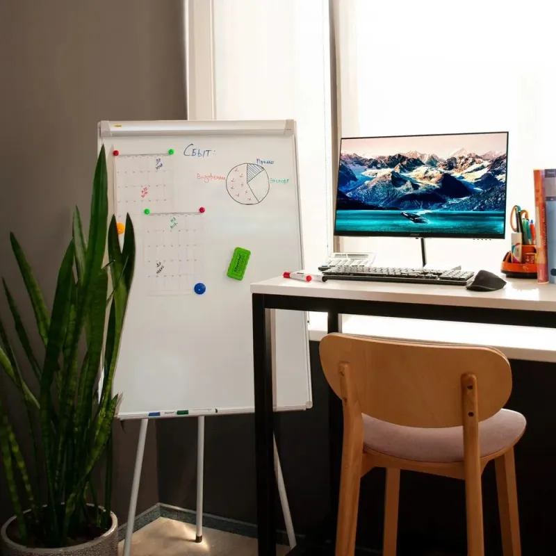 Флипчарт Silwerhof лак 70x100см на треноге белый