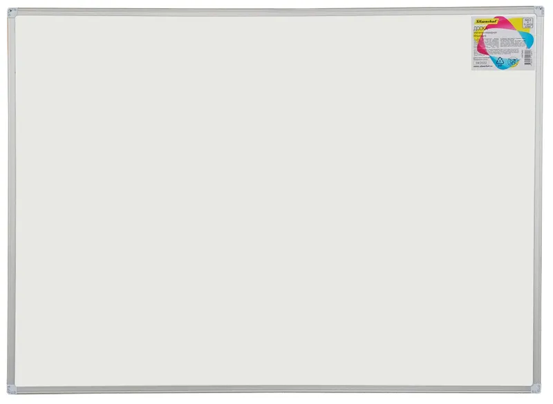 Доска магнитно-маркерная Silwerhof белый 90x120см алюминиевая рама лоток для аксессуаров