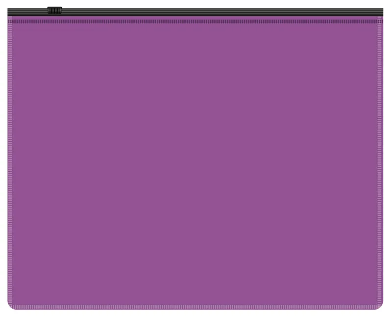 Папка на молнии ZIP Бюрократ -BPM5AVIOBL A5 полипропилен 0.15мм фиолетовый цвет молнии черный