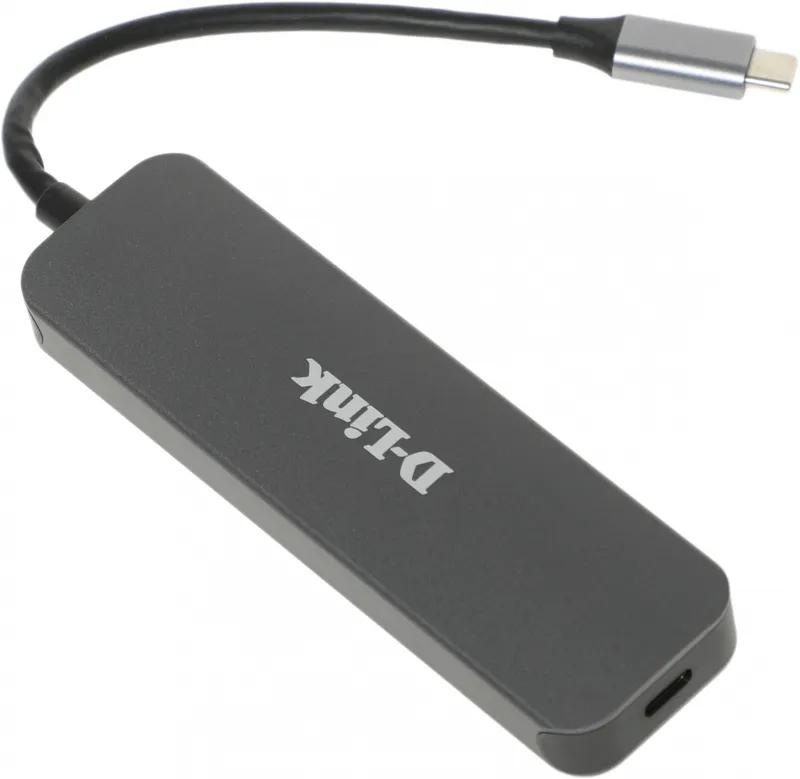 Концетратор usb D-Link USB-C Docking Station, 3xUSB 3.0 + USB-C/PD3.0 + Gigabit Ethernet