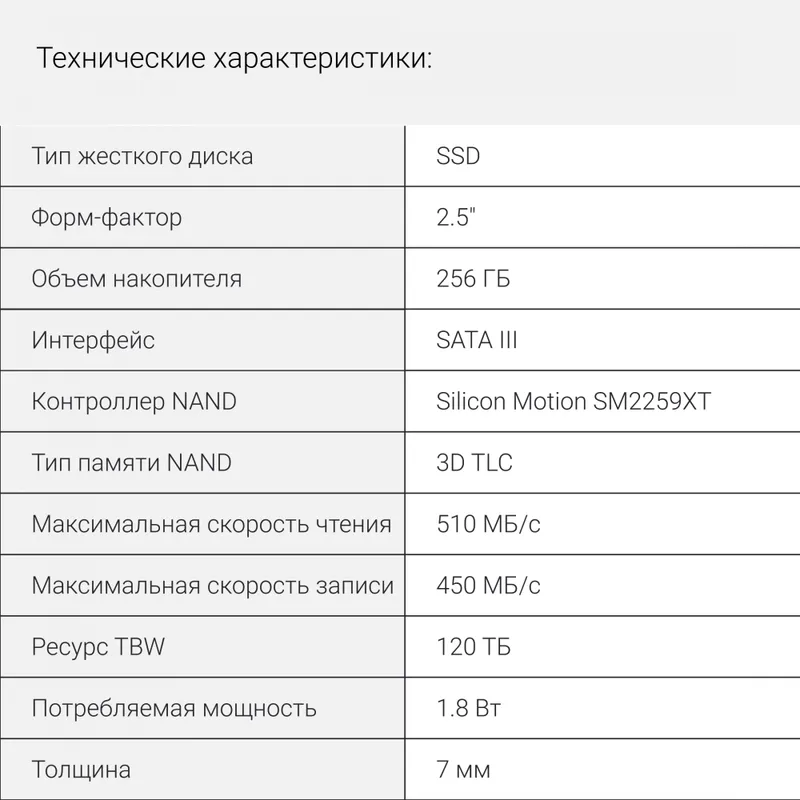 Накопитель SSD Digma SATA-III 256GB DGSR2256GS93T Run S9 2.5"