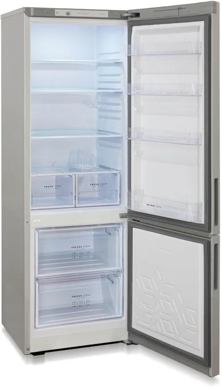 Холодильник Бирюса Б-M6032 2-хкамерн. серый металлик