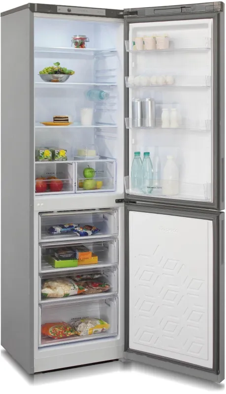 Холодильник Бирюса Б-M6049 2-хкамерн. серебристый металлик мат.