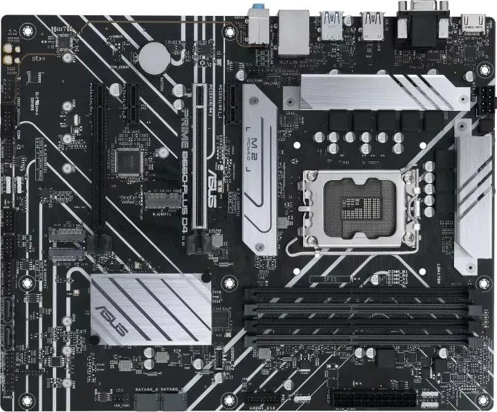 Материнская плата ASUS PRIME B660-PLUS D4, LGA1700, B660, 4*DDR4, DP+ D-Sub + HDMI, CrossFireX, SATA3 + RAID, Audio, Gb LAN, USB 3.2*6, USB 2.0*6, COM*1 header (w/o cable), ATX; 90MB18X0-M0EAY0
