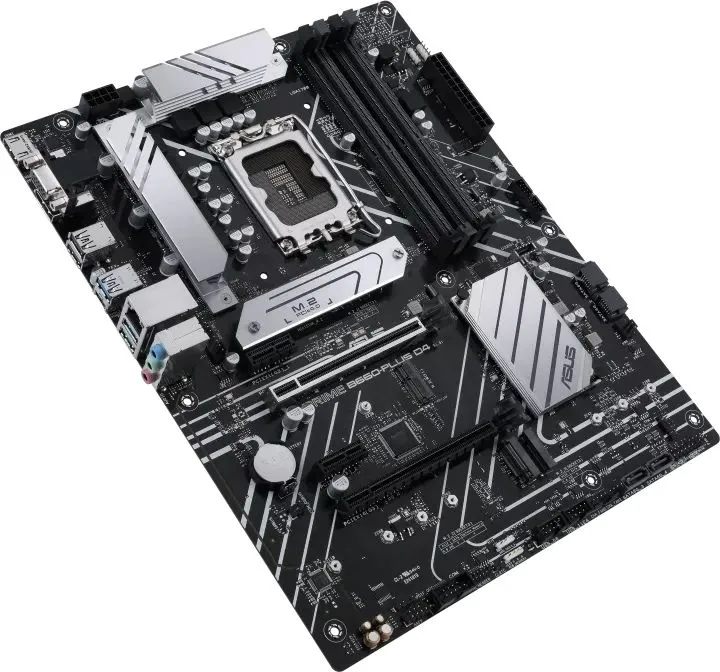 Материнская плата ASUS PRIME B660-PLUS D4, LGA1700, B660, 4*DDR4, DP+ D-Sub + HDMI, CrossFireX, SATA3 + RAID, Audio, Gb LAN, USB 3.2*6, USB 2.0*6, COM*1 header (w/o cable), ATX; 90MB18X0-M0EAY0