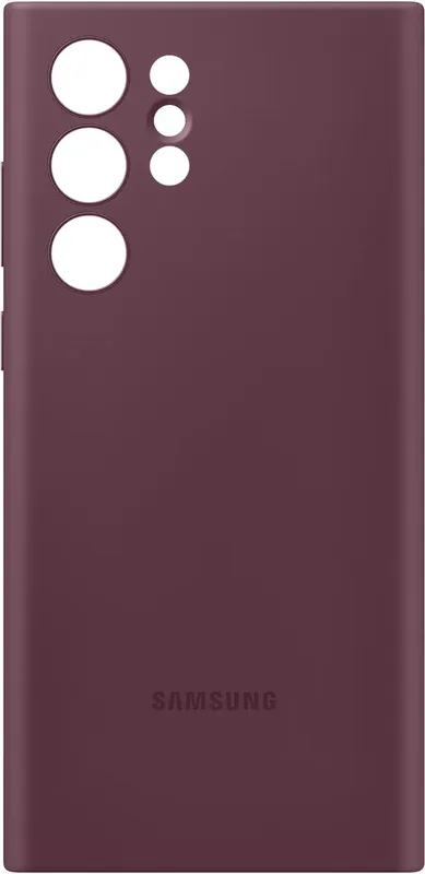 Чехол (клип-кейс) Samsung для Samsung Galaxy S22 Ultra Silicone Cover бургунди (EF-PS908TEEGRU)