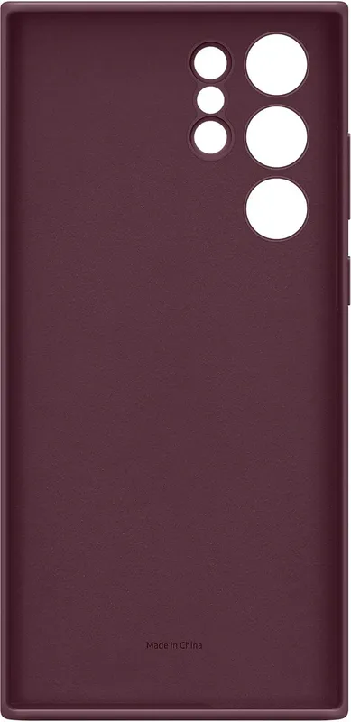 Чехол (клип-кейс) Samsung для Samsung Galaxy S22 Ultra Silicone Cover бургунди (EF-PS908TEEGRU)