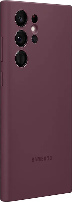 Чехол (клип-кейс) Samsung для Samsung Galaxy S22 Ultra Silicone Cover бургунди (EF-PS908TEEGRU)