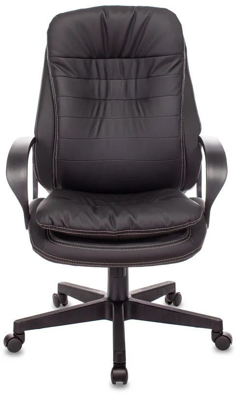 Кресло руководителя Бюрократ T-9950PL черный эко.кожа крестов. пластик