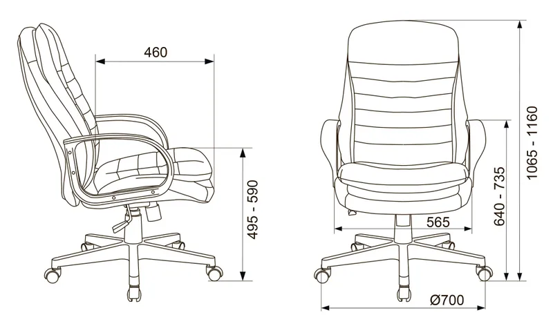 Кресло руководителя Бюрократ T-9950PL черный эко.кожа крестов. пластик