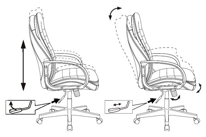Кресло руководителя Бюрократ T-9950PL черный эко.кожа крестов. пластик