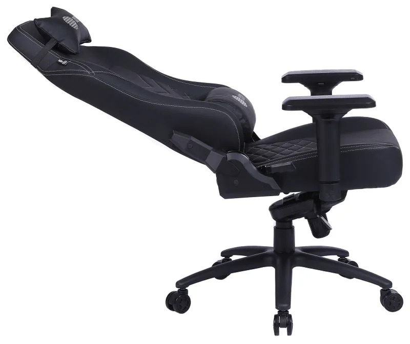 Кресло игровое Cactus CS-CHR-0112BL черный эко.кожа с подголов. крестов. сталь