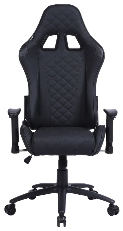 Кресло игровое Cactus CS-CHR-030BL черный эко.кожа с подголов. крестов. сталь
