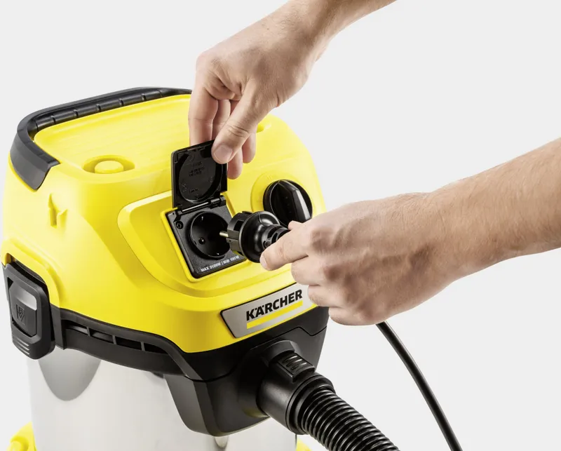 Строительный пылесос Karcher WD 3 P S V-17/4/20 1000Вт (уборка: сухая/сбор воды) желтый