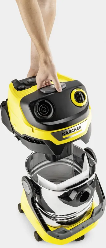 Строительный пылесос Karcher WD 5 S V-25/5/22 1100Вт (уборка: сухая/сбор воды) желтый