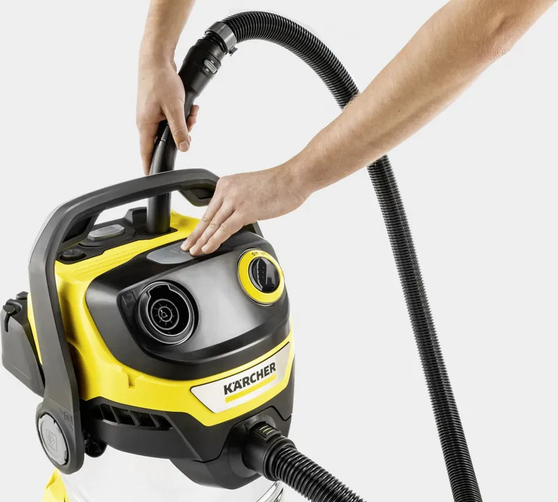 Строительный пылесос Karcher WD 5 S V-25/5/22 1100Вт (уборка: сухая/сбор воды) желтый