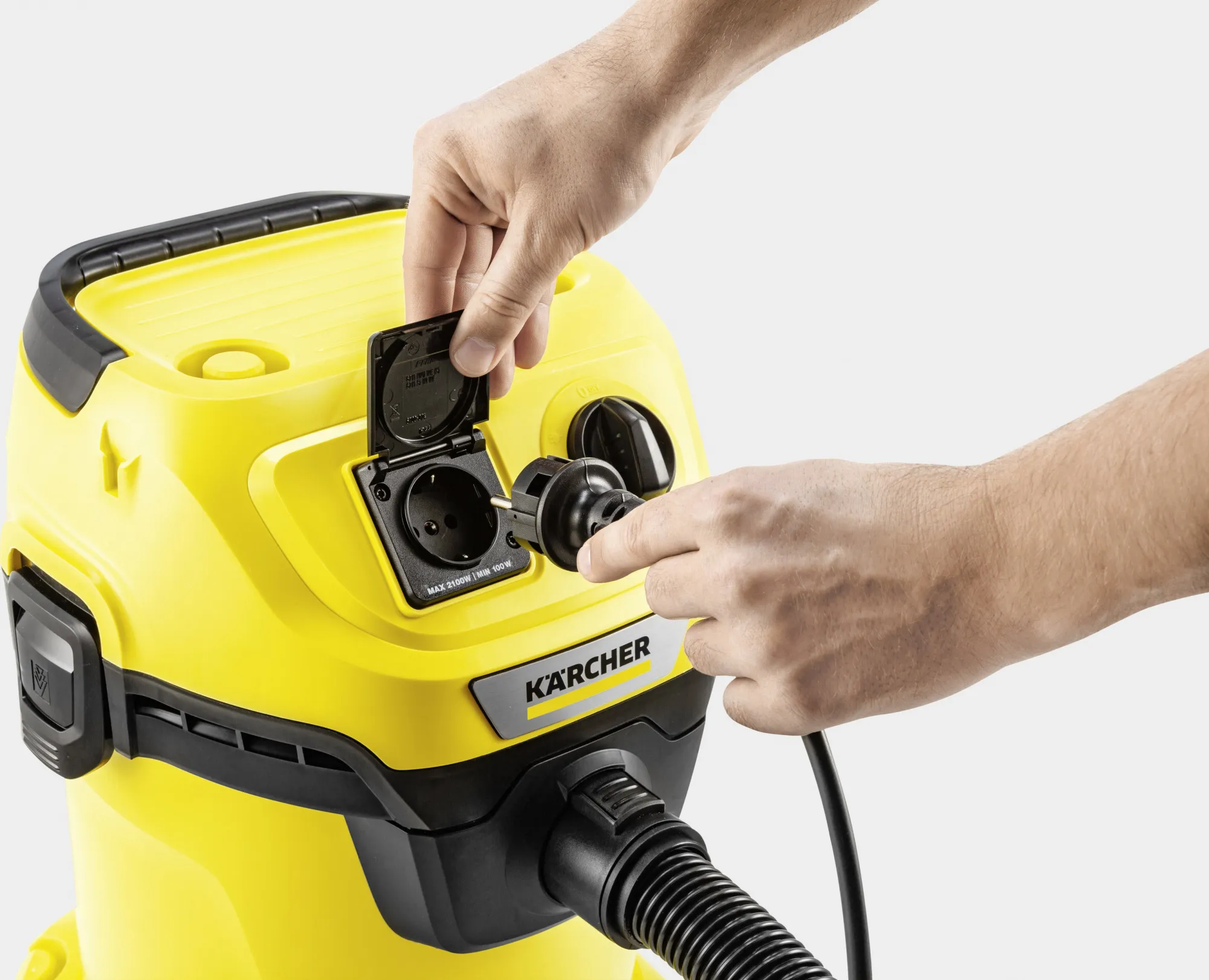 Строительный пылесос Karcher WD 3 P V-17/4/20 1000Вт (уборка: сухая/сбор воды) желтый