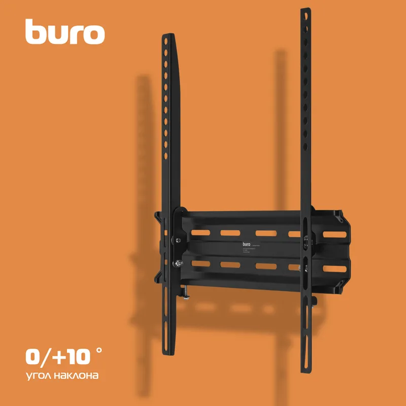 Кронштейн для телевизора Buro TL3 черный 32"-65" макс.35кг настенный наклон