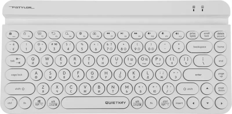 Клавиатура A4Tech Fstyler FBK30 белый USB беспроводная BT/Radio slim Multimedia (FBK30 WHITE)