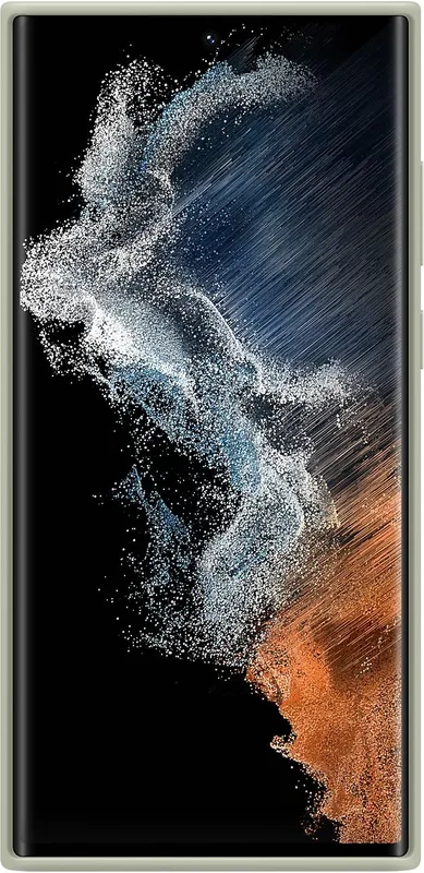 Чехол (клип-кейс) Samsung для Samsung Galaxy S22 Ultra Silicone Cover оливковый (EF-PS908TMEGRU)