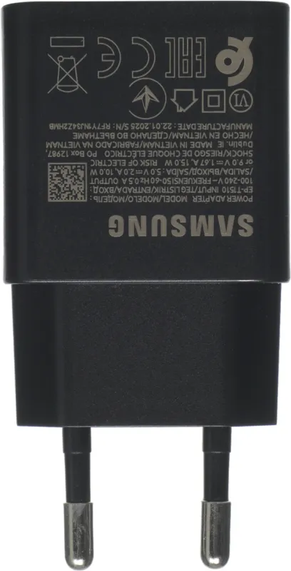 Сетевое зар./устр. Samsung EP-T1510N 2A+1.67A (PD) USB Type-C для Samsung черный (EP-T1510NBEGRU)