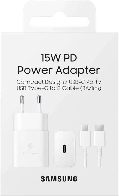 Сетевое зар./устр. Samsung EP-T1510X 2A+1.67A (PD) USB Type-C для Samsung белый (EP-T1510XWEGRU)