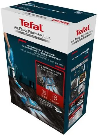 Пылесос ручной Tefal Air Force Flex Power TY9490WO белый/голубой