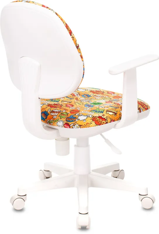 Кресло детское Бюрократ CH-W356AXSN оранжевый бэнг крестов. пластик пластик белый