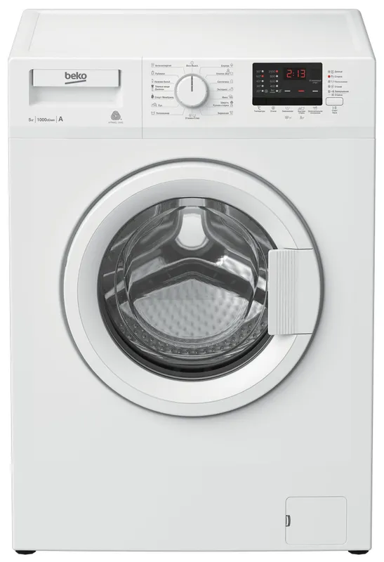 Стиральная машина Beko WRE55P2BWW класс: A-10% загр.фронтальная макс.:5кг белый
