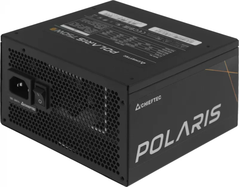 Chieftec Polaris PPS-750FC (ATX 2.4, 750W, 80 PLUS GOLD, Active PFC, 120mm fan, Full Cable Management) Retail